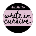 Cursive Forever Sticker