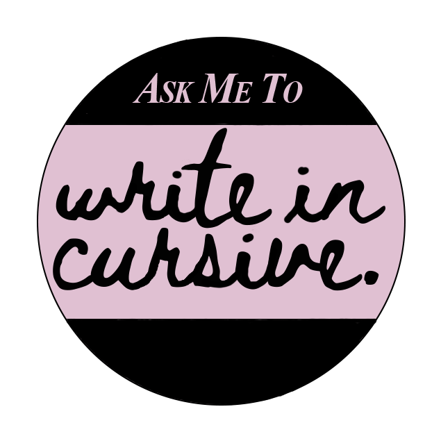 Cursive Forever Sticker